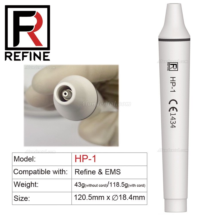 Refine® HP1/HP3/HP5L/HP6L Dental Ultrasonic Scaler Handpiece (Compatible with EMS Woodpecker)